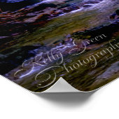 Waterval door rotsen poster (Hoek)