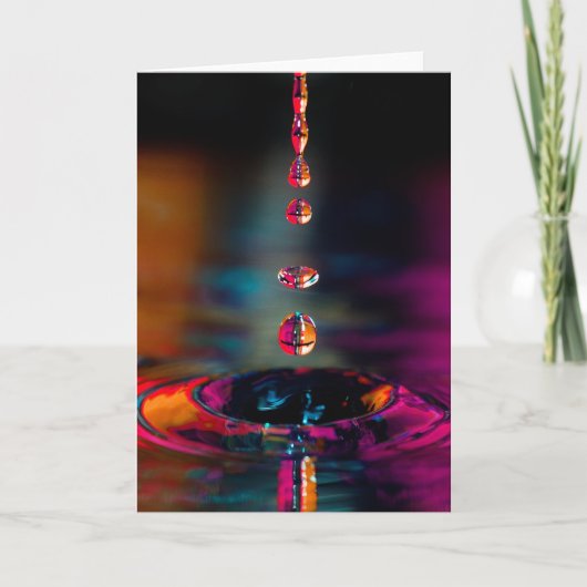 Waterval - druppel kaart (Voorkant)