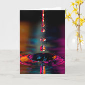 Waterval - druppel kaart (Gele Bloem)