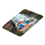 Waterval en boot, Chili Magneet (Linkerzijde)
