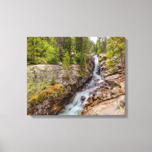 Waterval en Cascade Canvas Afdruk (Voorkant)