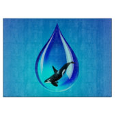 Waterval en orca snijplank (Voorkant)