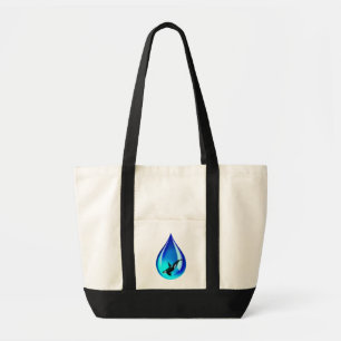 Waterval en orca tote bag