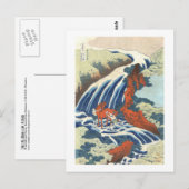 Waterval en Paard, Katsushika Hokusai Briefkaart (Voorkant / Achterkant)