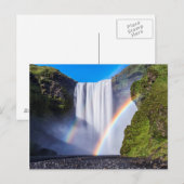 Waterval en regenboog briefkaart (Voorkant / Achterkant)