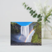 Waterval en regenboog briefkaart (Staand voorkant)
