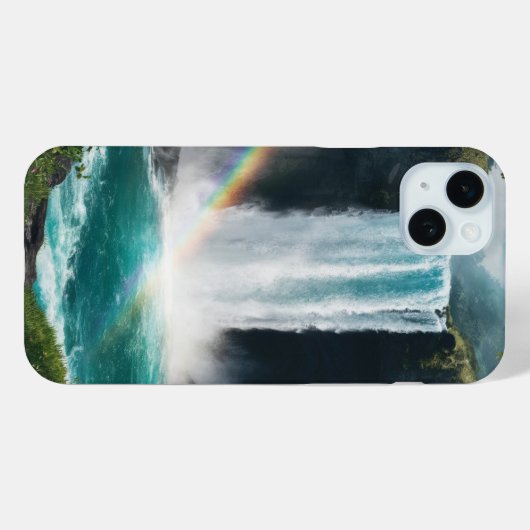 Waterval en regenboog Case-Mate iPhone case (Achterkant (horizontaal))