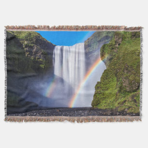 Waterval en regenboog deken