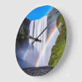 Waterval en regenboog grote klok (Hoek)