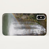 Waterval en Regenboog iPhone X Hoesje (Achterkant (horizontaal))