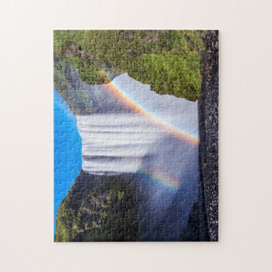 Waterval en regenboog legpuzzel (Verticaal)