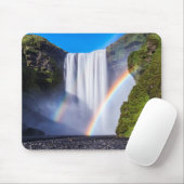 Waterval en regenboog muismat (Met muis)