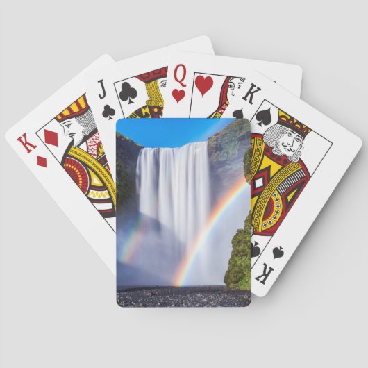 Waterval en regenboog pokerkaarten (Achterkant)