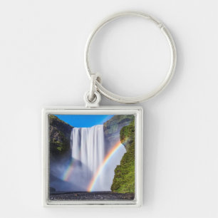 Waterval en regenboog sleutelhanger