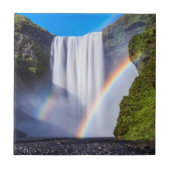 Waterval en regenboog tegeltje (Voorkant)