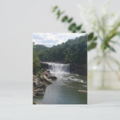 Waterval en rivier briefkaart (Staand voorkant)