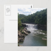 Waterval en rivier briefkaart (Voorkant / Achterkant)