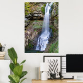 Waterval- en Rocks Poster-papier (matte) Poster (Thuiskantoor)