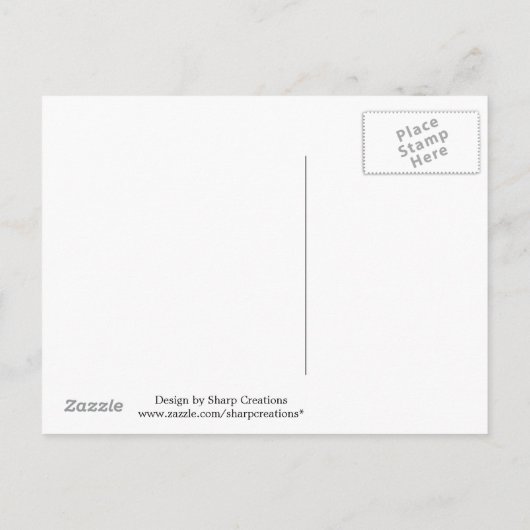 Waterval en Roos - Save the Date Aankondigingskaart (Achterkant)