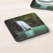 Waterval | Erawan Waterfall, Thailand Bier Onderzetter (Linkerzijde)