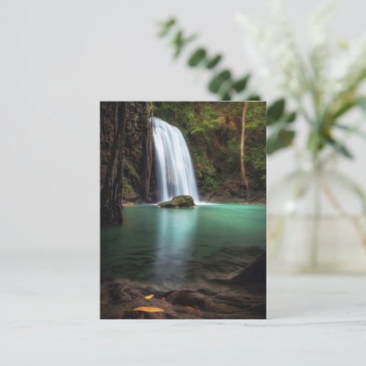 Waterval | Erawan Waterfall, Thailand Briefkaart (Staand voorkant)