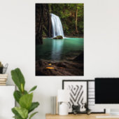 Waterval | Erawan Waterfall, Thailand Poster (Thuiskantoor)