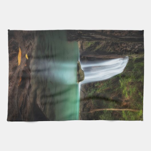 Waterval | Erawan Waterfall, Thailand Theedoek (Horizontaal)