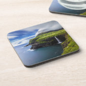 Waterval | Faeröer, Denemarken Bier Onderzetter (Linkerzijde)