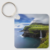 Waterval | Faeröer, Denemarken Sleutelhanger (Voorkant)