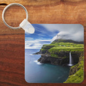 Waterval | Faeröer, Denemarken Sleutelhanger (Voorkant)