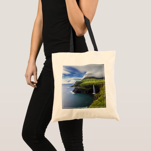Waterval | Faeröer, Denemarken Tote Bag (Voorkant (product))