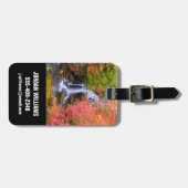 Waterval | Faucet Waterfall Nikko Japan Herfst Bagagelabel (Voorkant horizontaal)