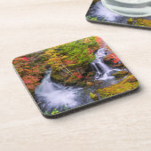 Waterval | Faucet Waterfall Nikko Japan Herfst Bier Onderzetter (Linkerzijde)