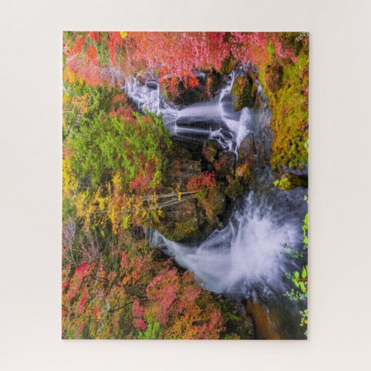 Waterval | Faucet Waterfall Nikko Japan Herfst Legpuzzel (Verticaal)