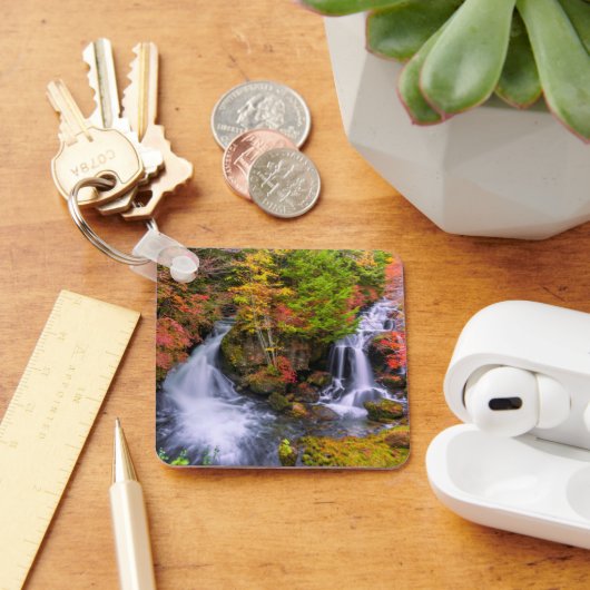 Waterval | Faucet Waterfall Nikko Japan Herfst Sleutelhanger (Bureau)