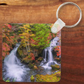 Waterval | Faucet Waterfall Nikko Japan Herfst Sleutelhanger (Achterkant)