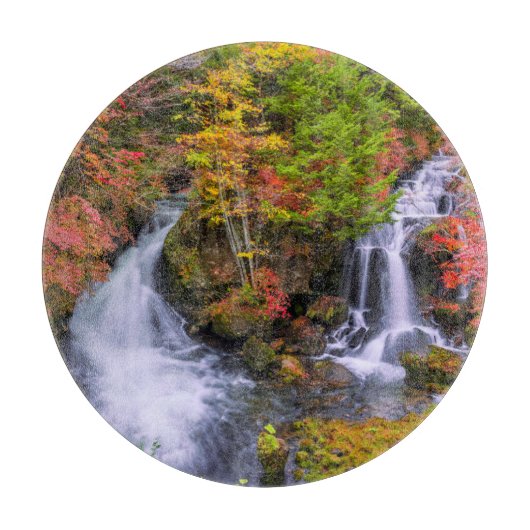 Waterval | Faucet Waterfall Nikko Japan Herfst Snijplank (Voorkant)