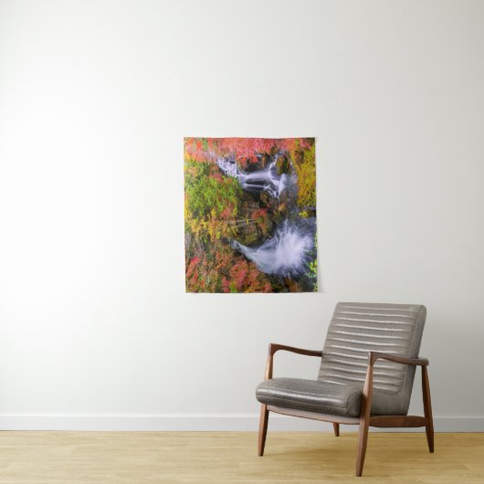 Waterval | Faucet Waterfall Nikko Japan Herfst Wandkleed (In situ)