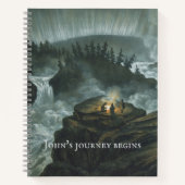  Waterval Fine Art Carl Svante Hallbeck Notitieboek (Voorkant)