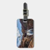 Waterval | Fitz Roy Mountain, Argentinië Bagagelabel (Voorkant verticaal)