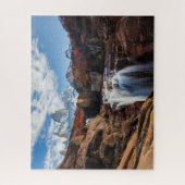 Waterval | Fitz Roy Mountain, Argentinië Legpuzzel (Verticaal)