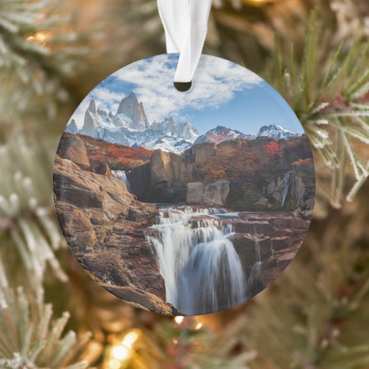 Waterval | Fitz Roy Mountain, Argentinië Ornament (Boom)