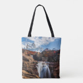 Waterval | Fitz Roy Mountain, Argentinië Tote Bag (Achterkant)