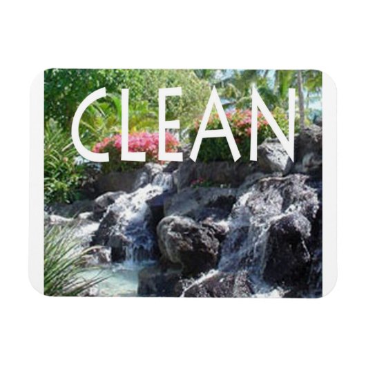 Waterval flexibele magneet voor "schone" vaatwasse (Horizontaal)