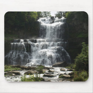 Waterval foto op een muismat