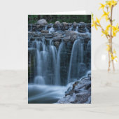Waterval Foto wenskaart Kaart (Gele Bloem)