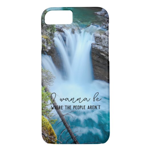 Waterval Fotografie Cadeau met Grappige Quote Case-Mate iPhone Case (Achterkant)