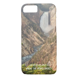 Waterval Fotografie Cadeau met Grappige Quote iPhone 8/7 Hoesje