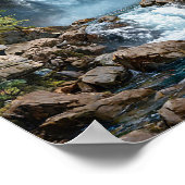 Waterval fotokunst poster (Hoek)