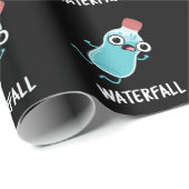 Waterval Funny Water Pun Dark BG Cadeaupapier (Rol Hoek)